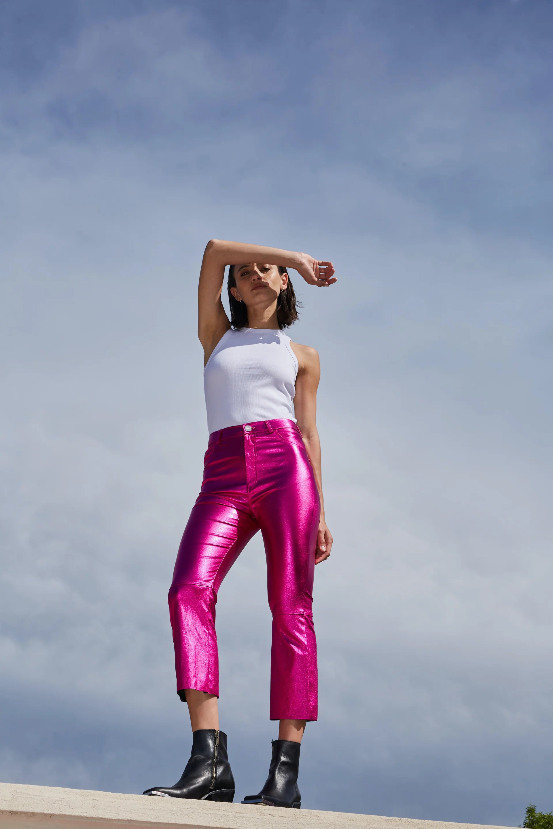 PANTALÓN RACHEL METALLIC - PINK