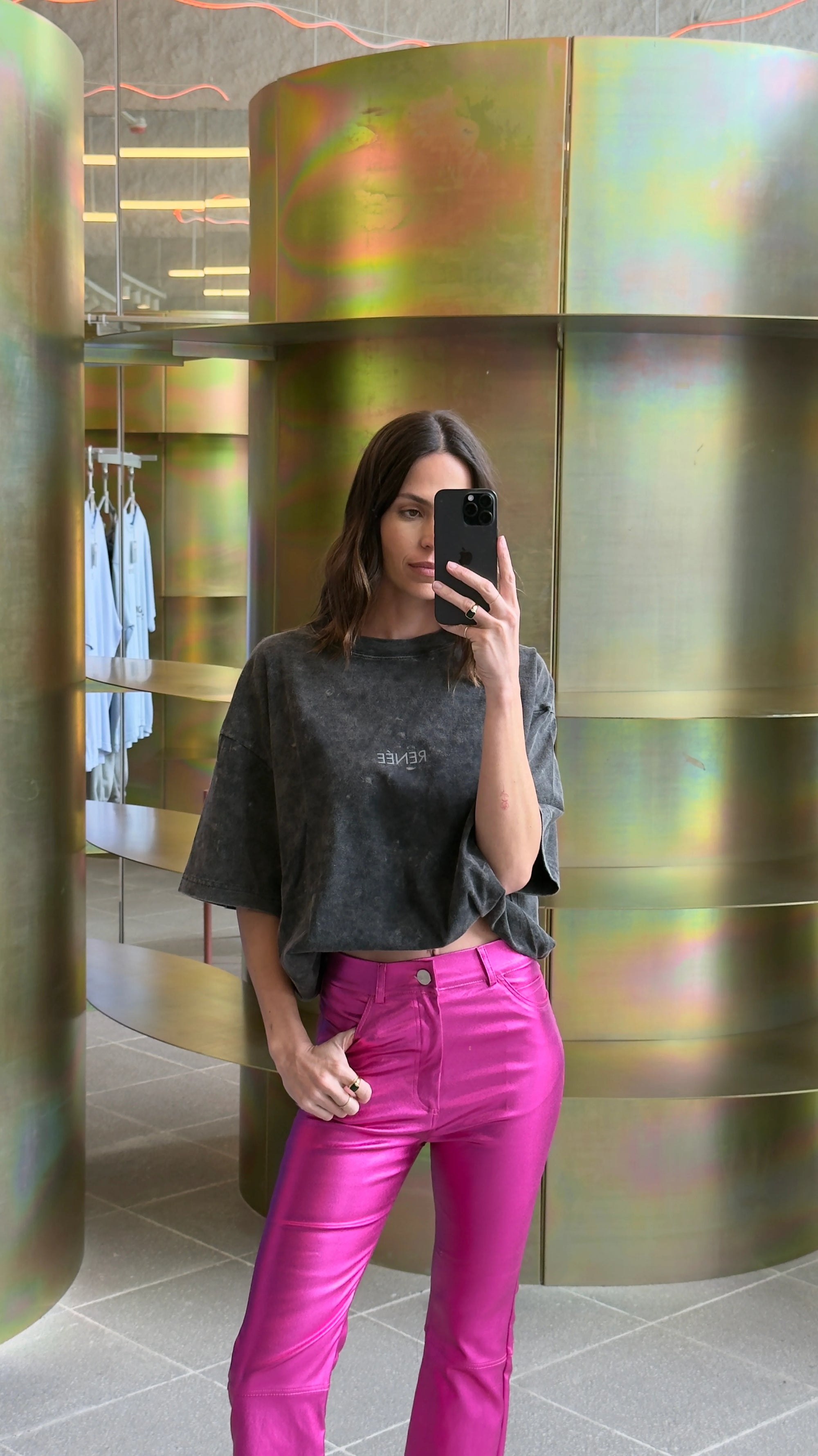 PANTALÓN RACHEL METALLIC - PINK