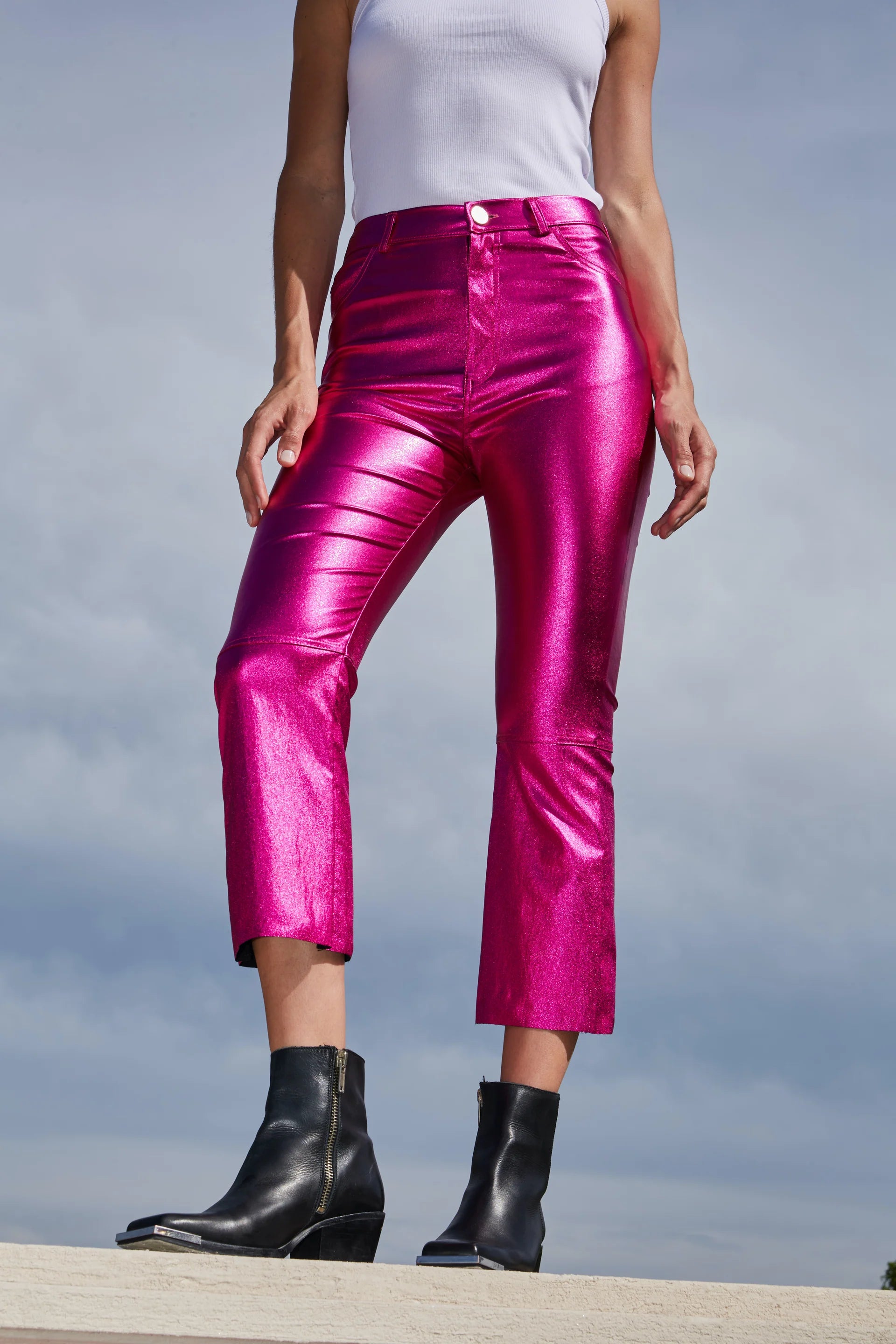 PANTALÓN RACHEL METALLIC - PINK