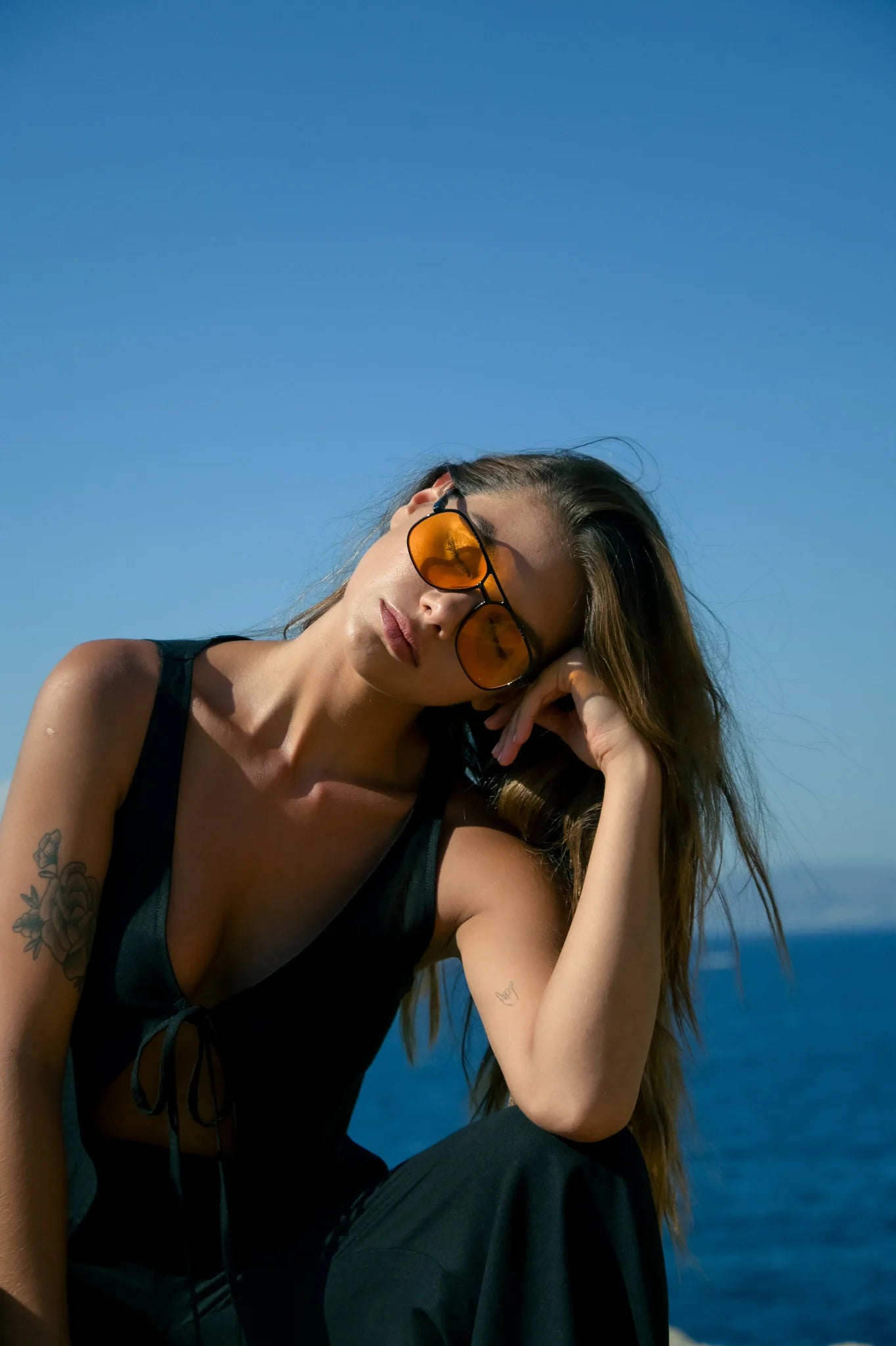 TOP POLA - BLACK