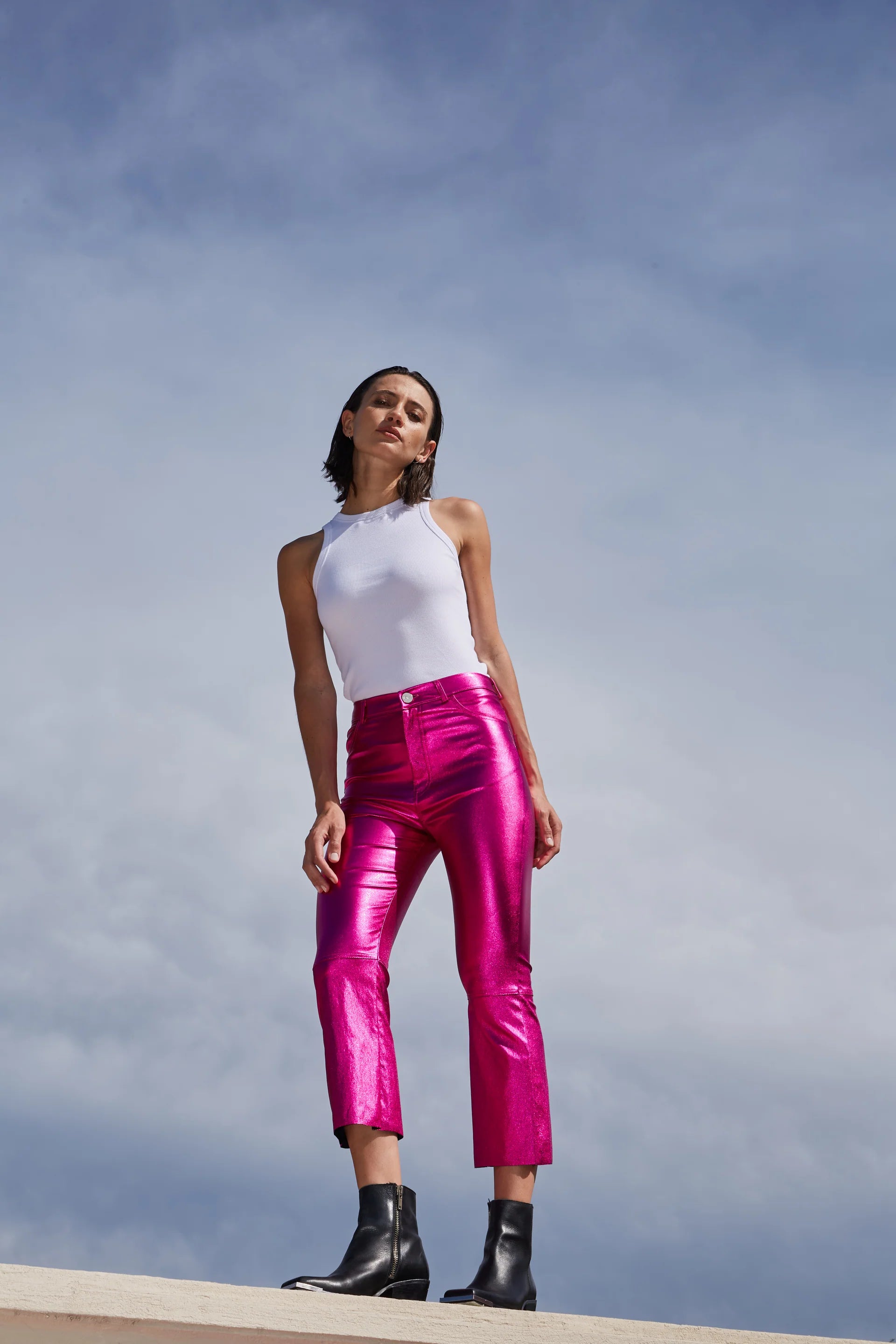 PANTALÓN RACHEL METALLIC - PINK