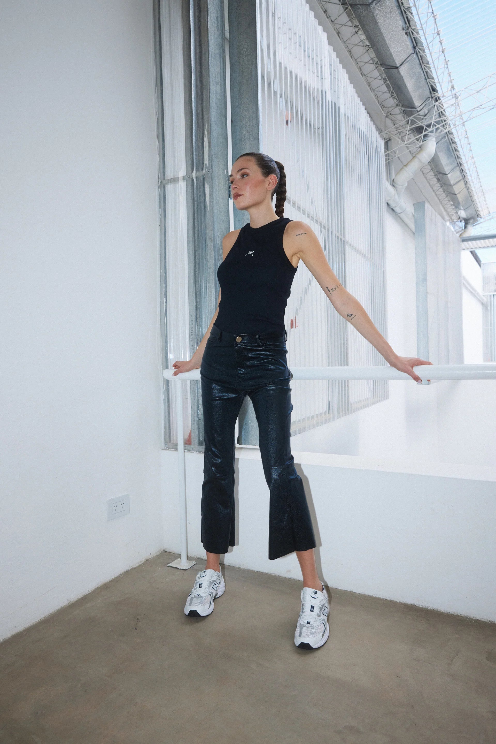 PANTALÓN RACHEL METALLIC - BLACK