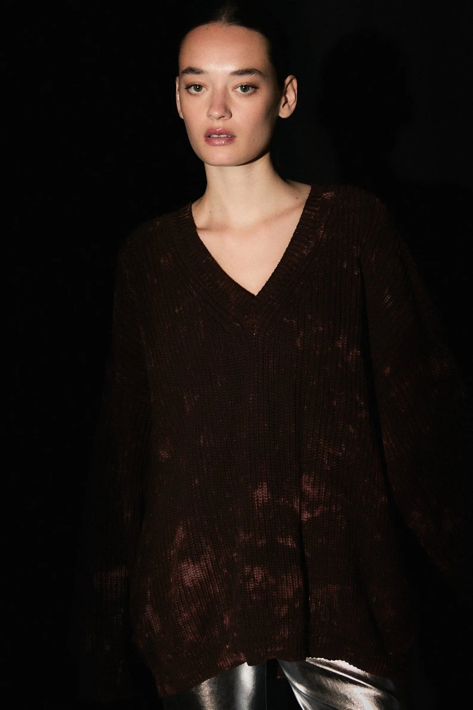 SWEATER FUKUI BATIK DARK BROWN