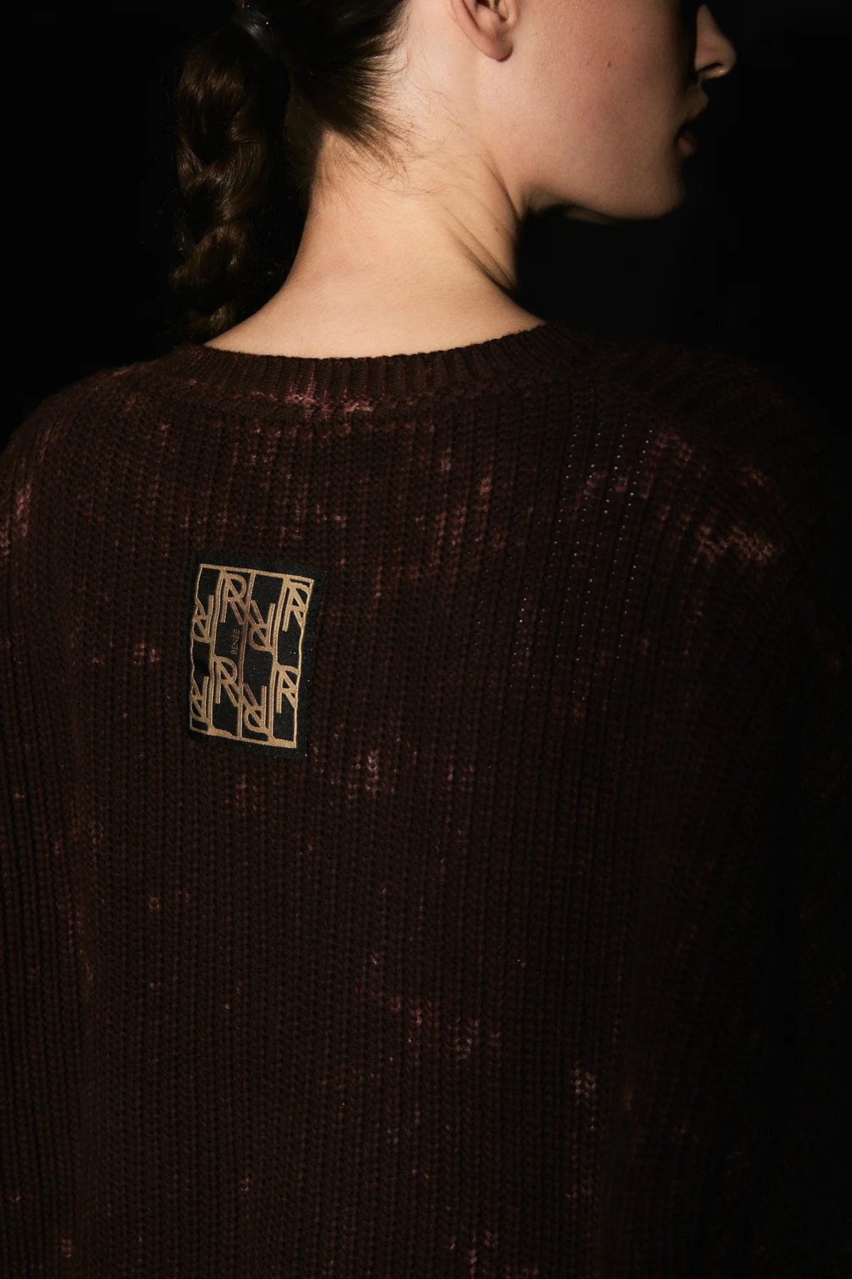 SWEATER FUKUI BATIK DARK BROWN
